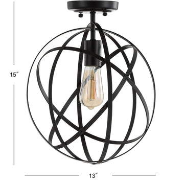 Alma 13" Metal LED Flush Mount - JONATHAN Y